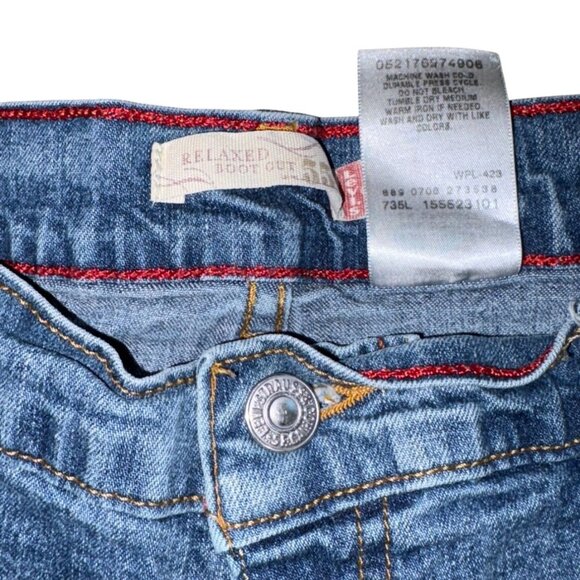 Levi's Womens Relaxed Bootcut 550 Denim Jeans-Blue-Size 12S-GUC - Picture 5 of 7